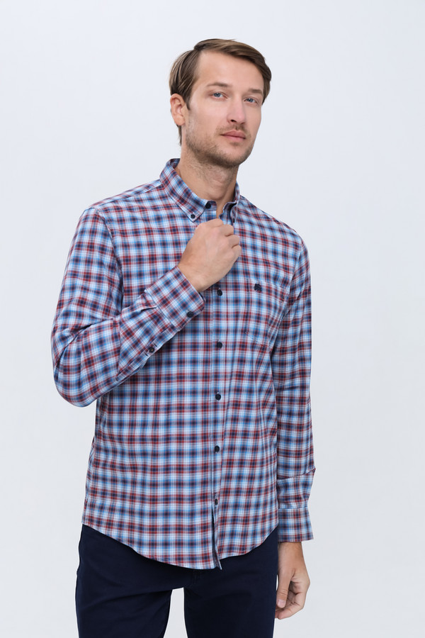 Рубашка с длинным рукавом Lerros, размер 54-56, цвет разноцветный - фото 3