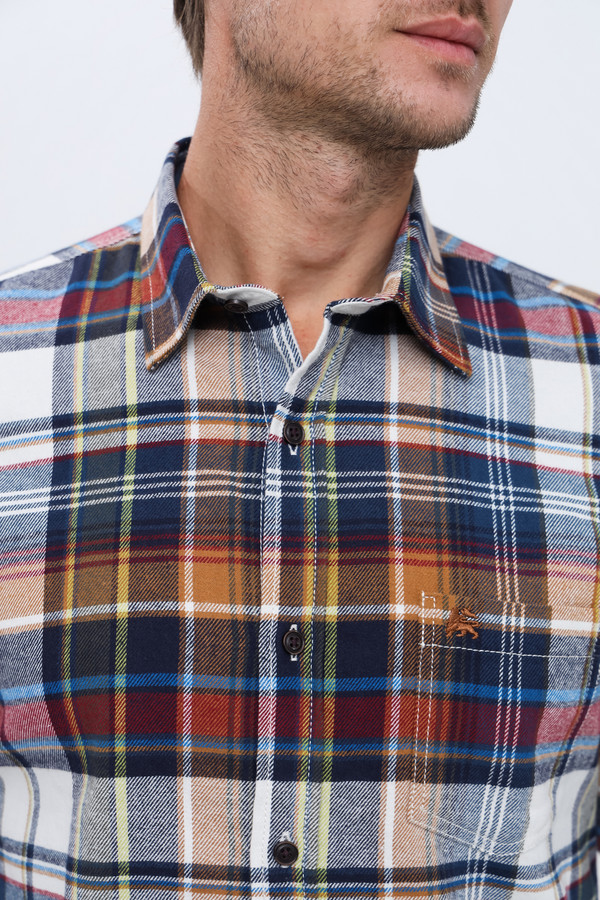 Рубашка с длинным рукавом Lerros, размер 46-48, цвет разноцветный - фото 5