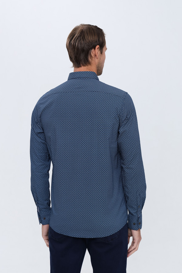 Рубашка с длинным рукавом Lerros, размер 54-56, цвет синий - фото 4
