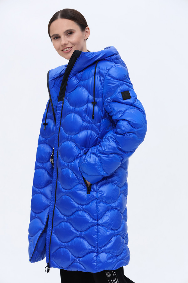 Пальто Marc Cain, размер 48, цвет синий