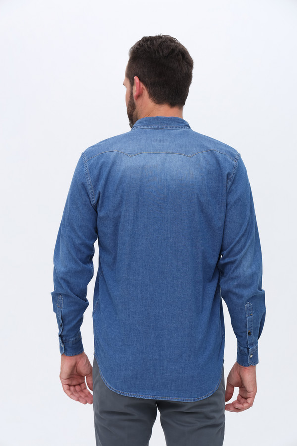 Рубашка Liu-Jo, размер 50-52, цвет синий - фото 5