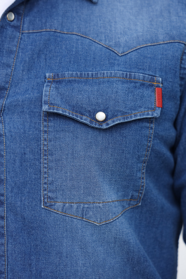 Рубашка Liu-Jo, размер 50-52, цвет синий - фото 7