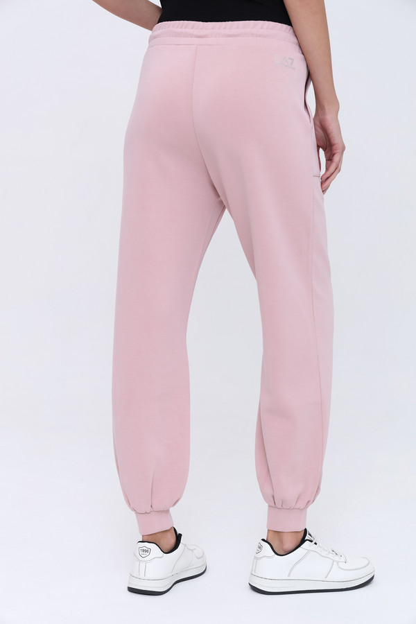 Спортивные брюки EA7, размер 40-42, цвет розовый - фото 4
