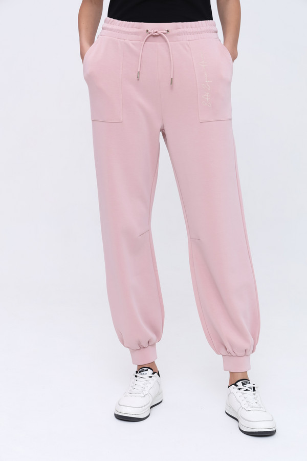 Спортивные брюки EA7, размер 40-42, цвет розовый - фото 1
