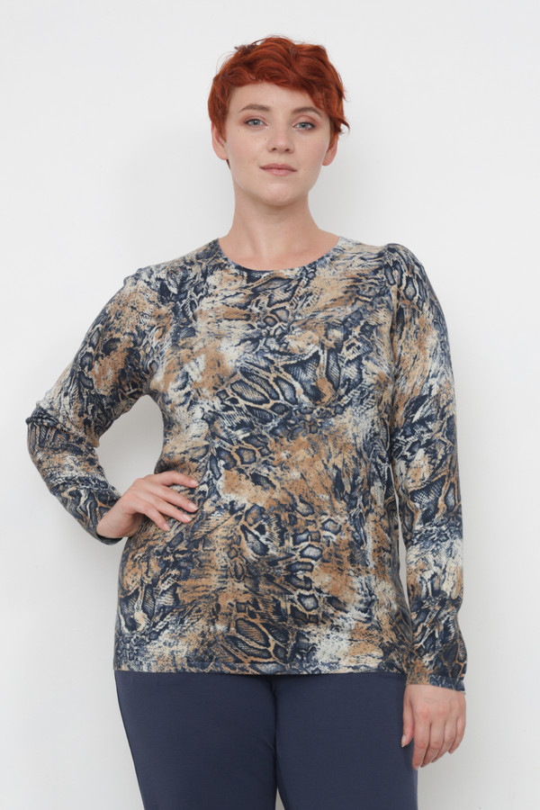 Пуловер Lebek, размер 50, цвет разноцветный - фото 1