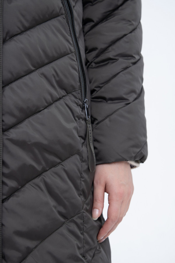 Пальто Lebek, размер 48, цвет серый - фото 10