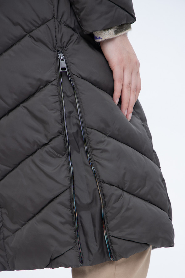 Пальто Lebek, размер 48, цвет серый - фото 12