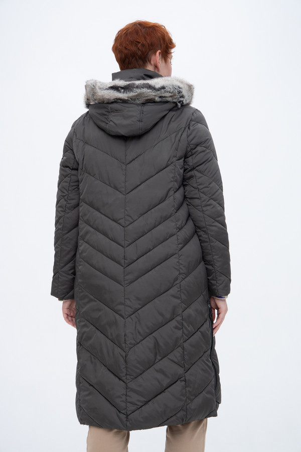 Пальто Lebek, размер 44, цвет серый - фото 5
