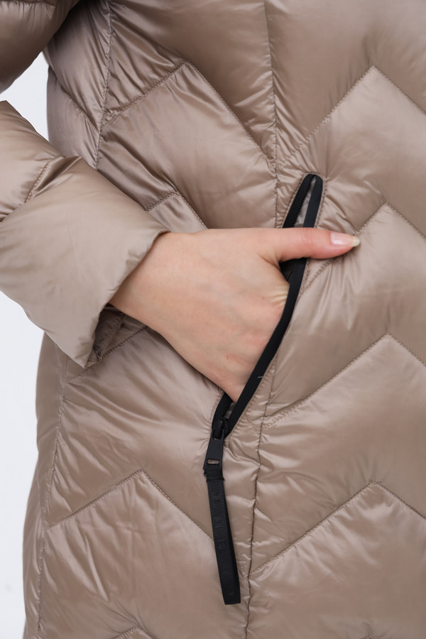 Пальто Lebek, размер 46, цвет бежевый - фото 9