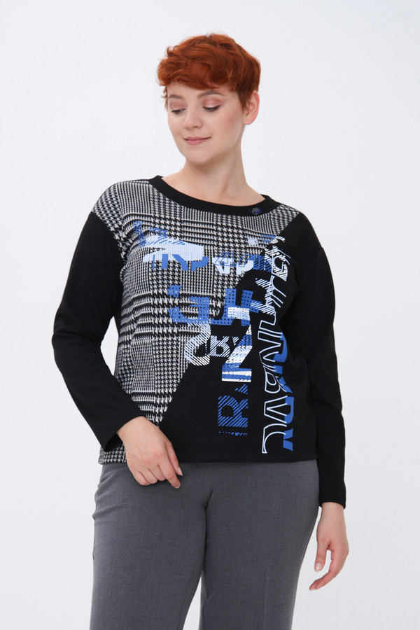 Пуловер Lebek, размер 46, цвет чёрный - фото 3