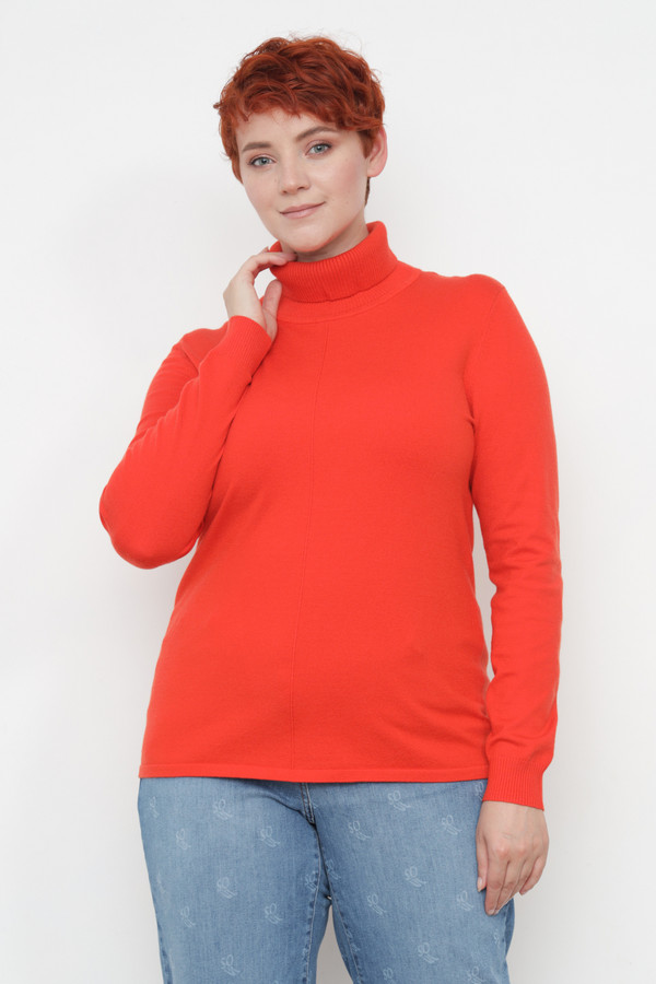 Пуловер Lebek, размер 54, цвет красный - фото 1