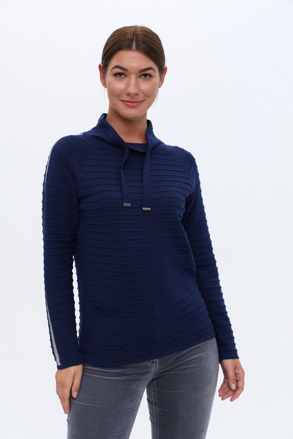 Пуловер Lebek, размер 56, цвет синий - фото 1