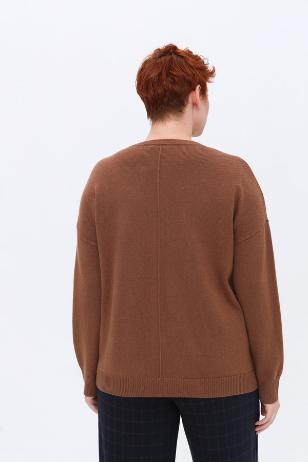 Пуловер Frapp, размер 56, цвет коричневый - фото 4