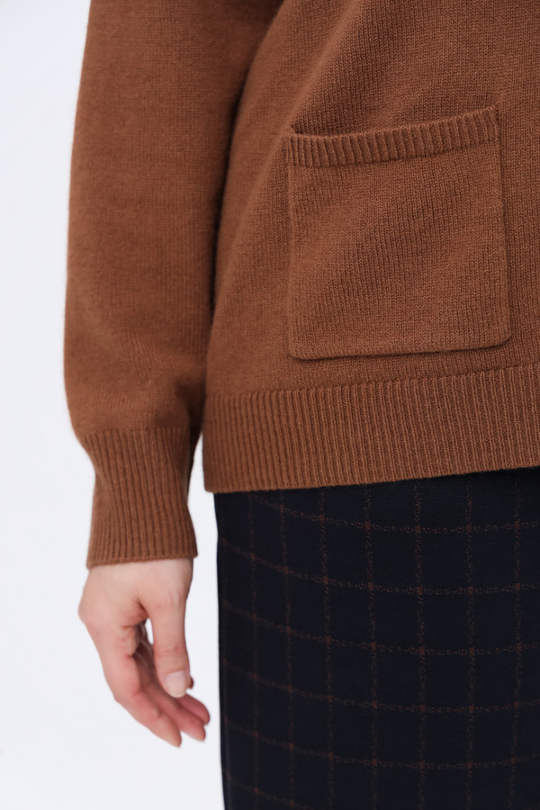 Пуловер Frapp, размер 56, цвет коричневый - фото 6