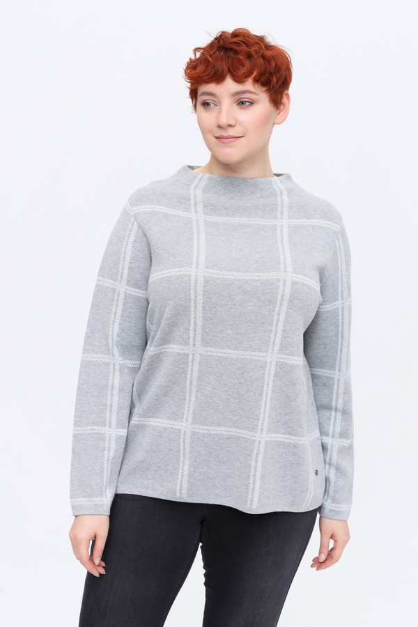 Пуловер Frapp, размер 52, цвет серый - фото 1