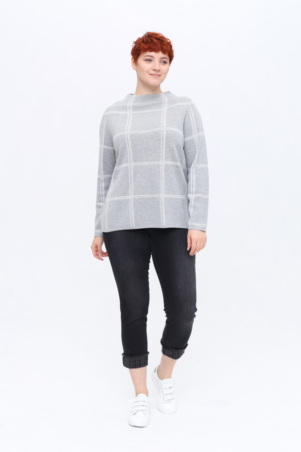 Пуловер Frapp, размер 52, цвет серый - фото 2
