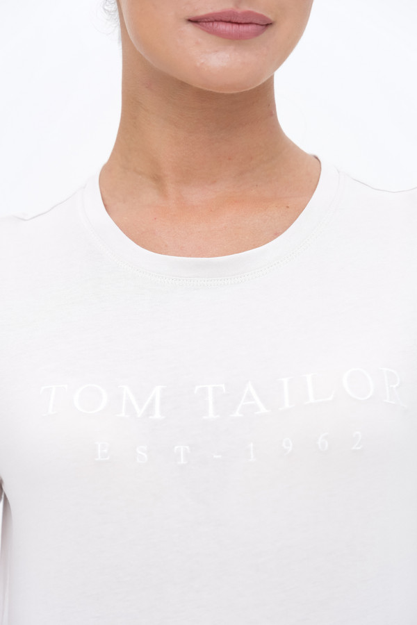 Футболка Tom Tailor, размер 52-54, цвет белый - фото 5