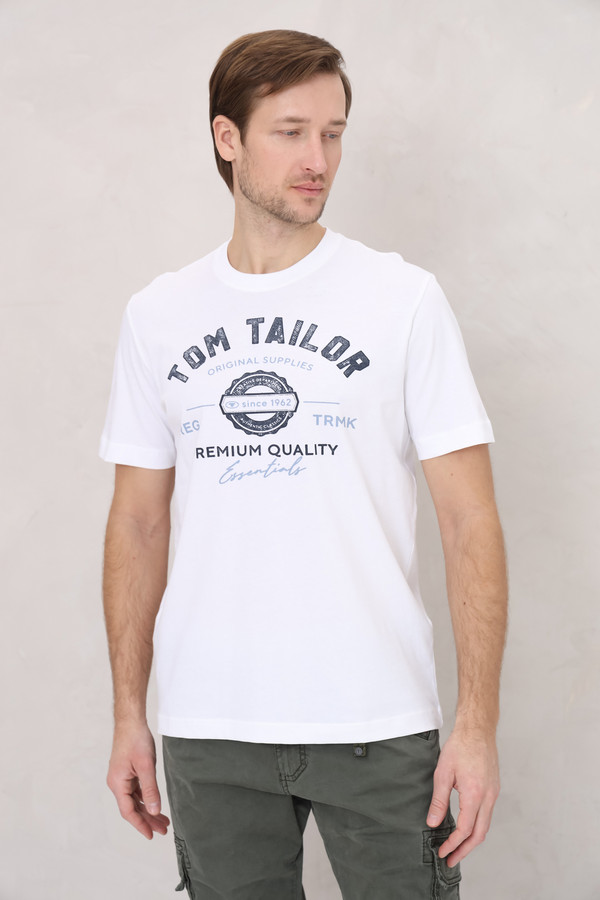 Футболкa Tom Tailor, размер 50-52, цвет белый - фото 3