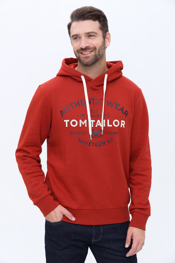 Толстовка Tom Tailor, размер 58-60, цвет бордовый - фото 3