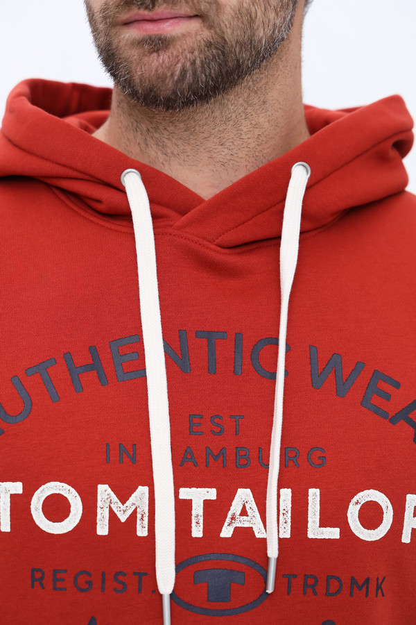 Толстовка Tom Tailor, размер 50-52, цвет бордовый - фото 6