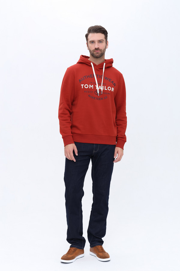 Толстовка Tom Tailor, размер 58-60, цвет бордовый - фото 2