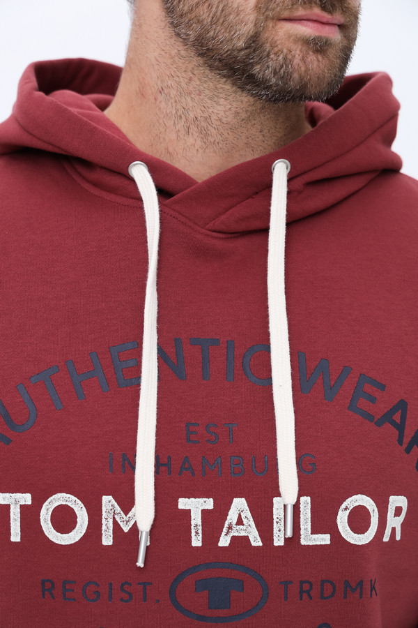 Толстовка Tom Tailor, размер 58-60, цвет бордовый - фото 6
