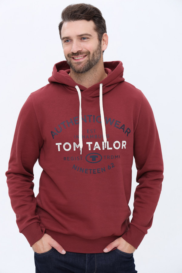 Толстовка Tom Tailor бордового цвета