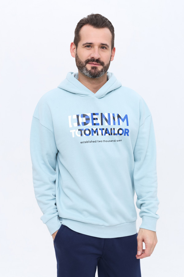 Толстовка Tom Tailor, размер 50-52, цвет голубой - фото 3