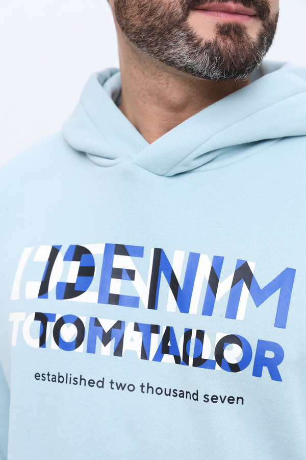 Толстовка Tom Tailor, размер 50-52, цвет голубой - фото 6