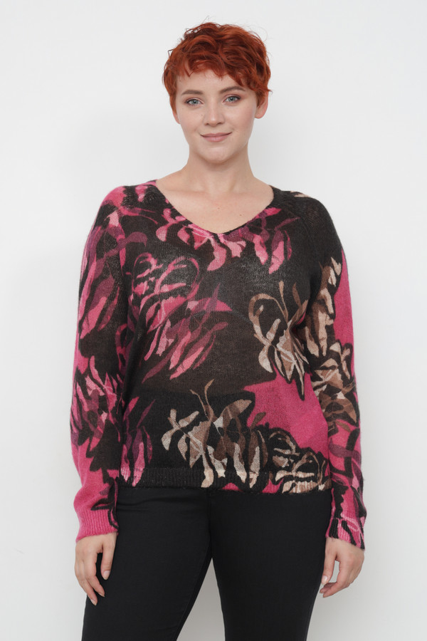 Пуловер Samoon, размер 56, цвет разноцветный - фото 1