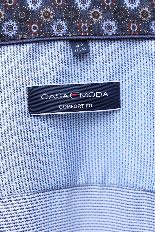 Рубашка с длинным рукавом Casa Moda, размер ворот 49, плечи 66, цвет голубой - фото 9