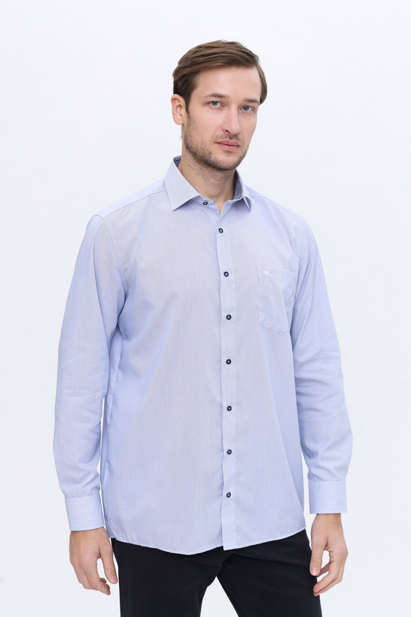 Рубашка с длинным рукавом Casa Moda, размер ворот 45, плечи 58, цвет голубой