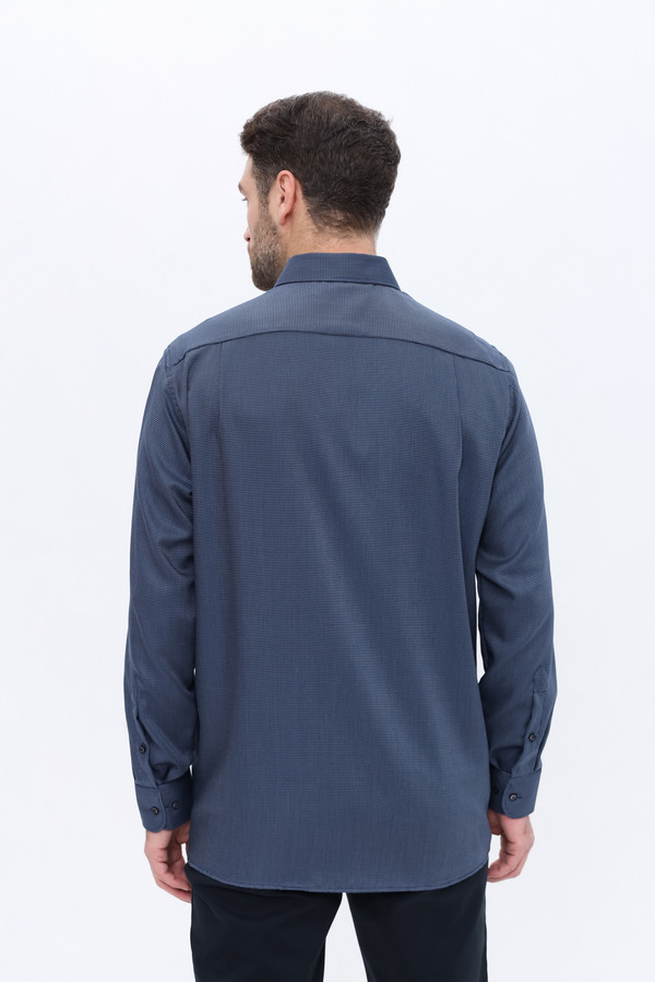 Рубашка с длинным рукавом Casa Moda, размер ворот 42, плечи 52, цвет синий - фото 4