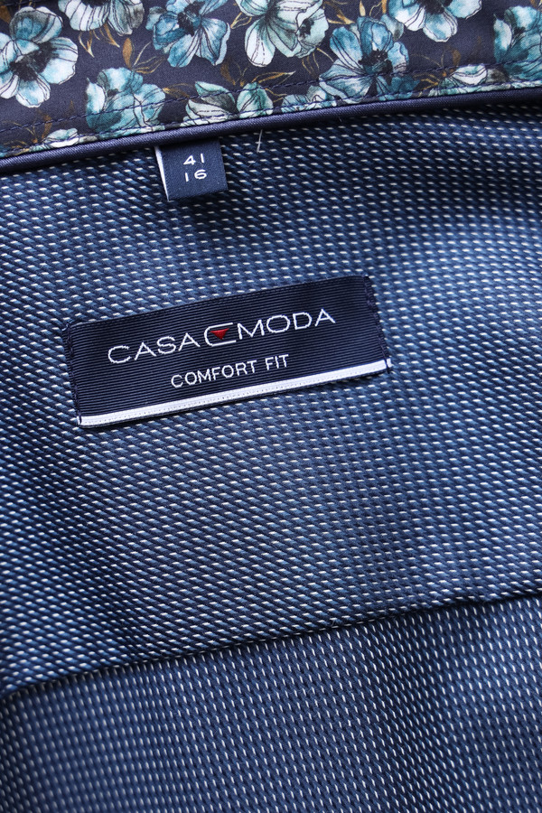 Рубашка с длинным рукавом Casa Moda, размер ворот 42, плечи 52, цвет синий - фото 8