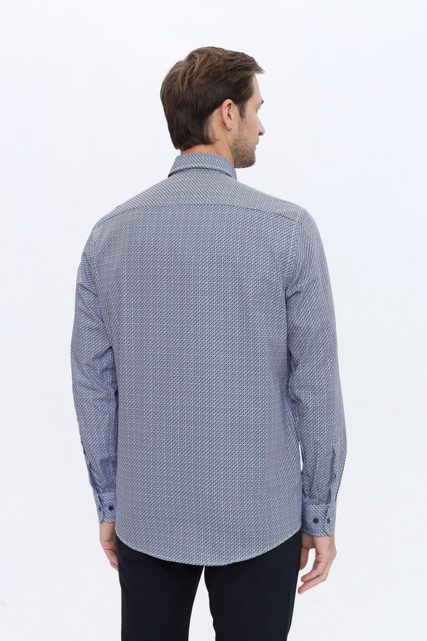 Рубашка с длинным рукавом Casa Moda, размер 54-56, цвет синий - фото 4