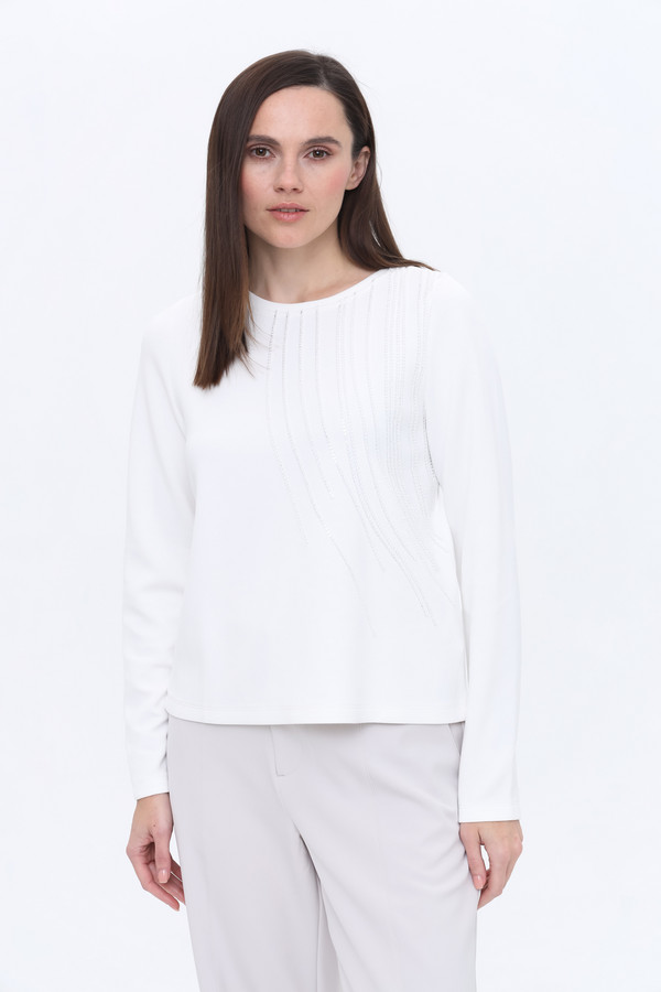 Пуловер Taifun, размер 42, цвет белый - фото 1