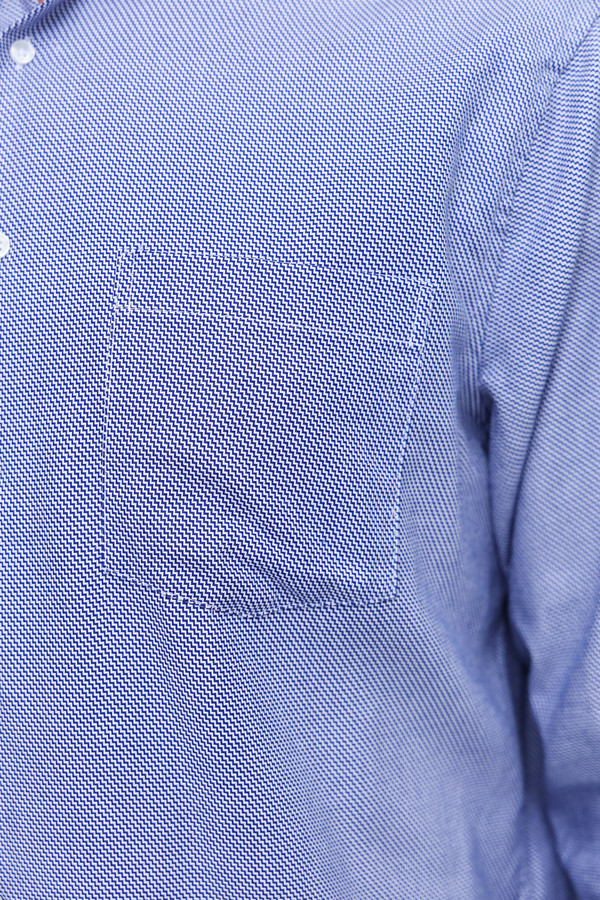 Рубашка с длинным рукавом Seidensticker, размер ворот 43, плечи 54, цвет синий - фото 6