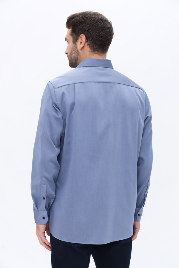 Рубашка с длинным рукавом Casa Moda, размер ворот 45, плечи 58, цвет синий - фото 4
