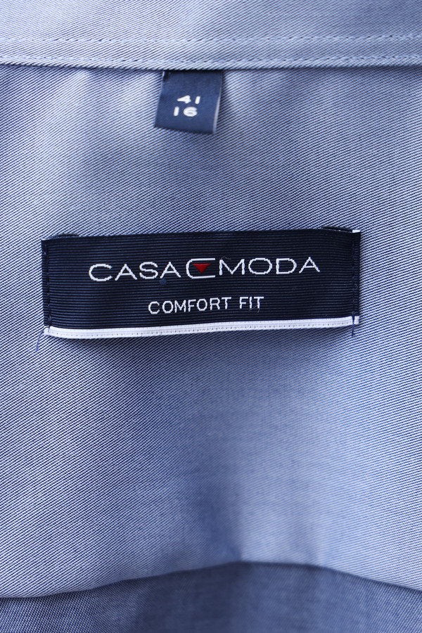 Рубашка с длинным рукавом Casa Moda, размер ворот 45, плечи 58, цвет синий - фото 8