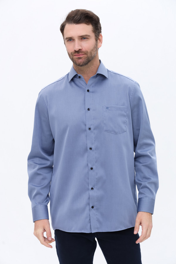 Рубашка с длинным рукавом Casa Moda синего цвета