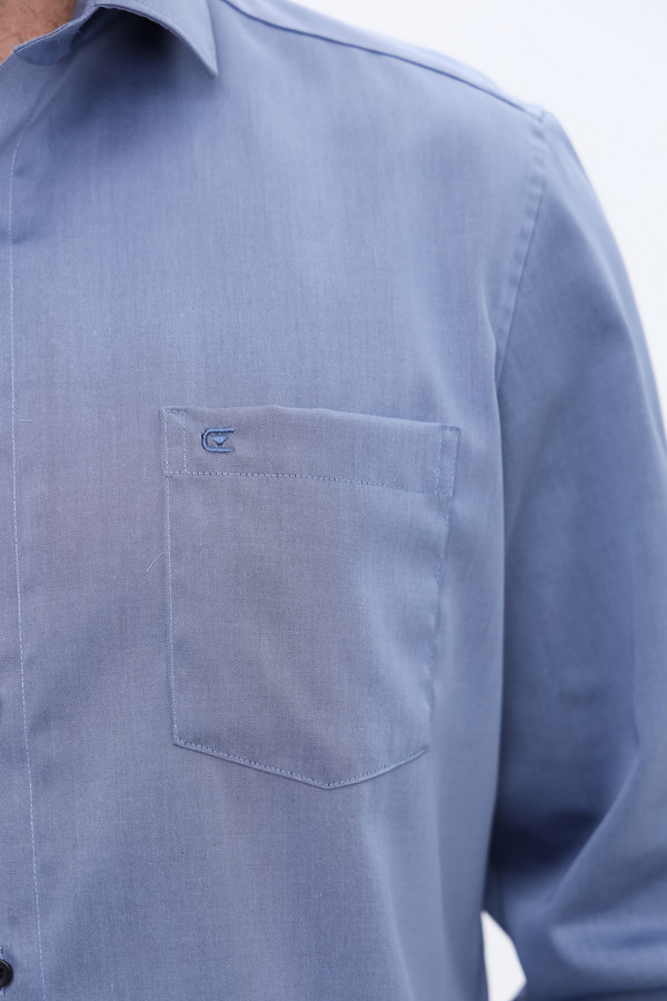 Рубашка с длинным рукавом Casa Moda, размер ворот 45, плечи 58, цвет синий - фото 6
