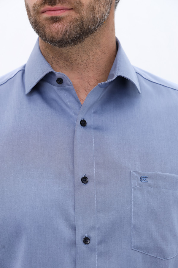 Рубашка с длинным рукавом Casa Moda, размер ворот 45, плечи 58, цвет синий - фото 5