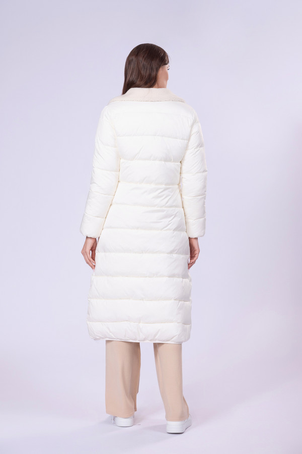 Пальто Twin Set, размер 38, цвет белый - фото 3