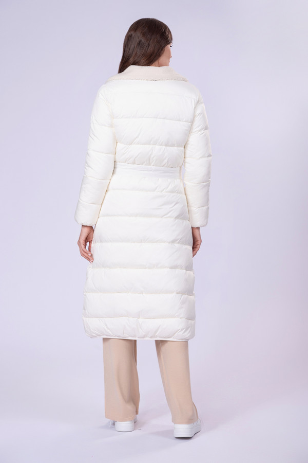Пальто Twin Set, размер 38, цвет белый - фото 4