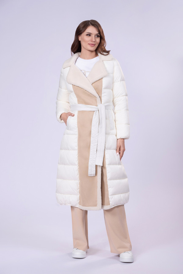 Пальто Twin Set, размер 38, цвет белый - фото 1