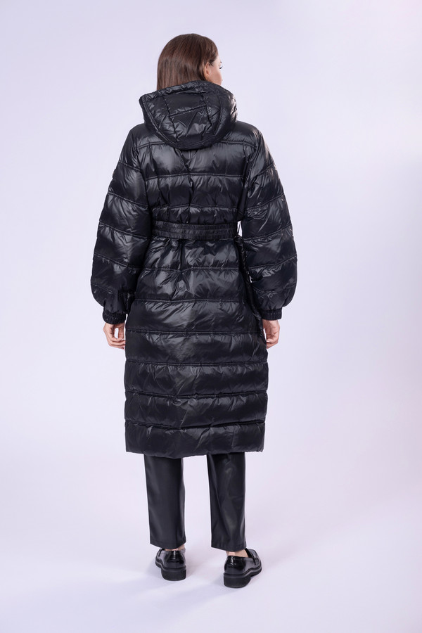 Пальто Twin Set, размер 46, цвет чёрный - фото 4