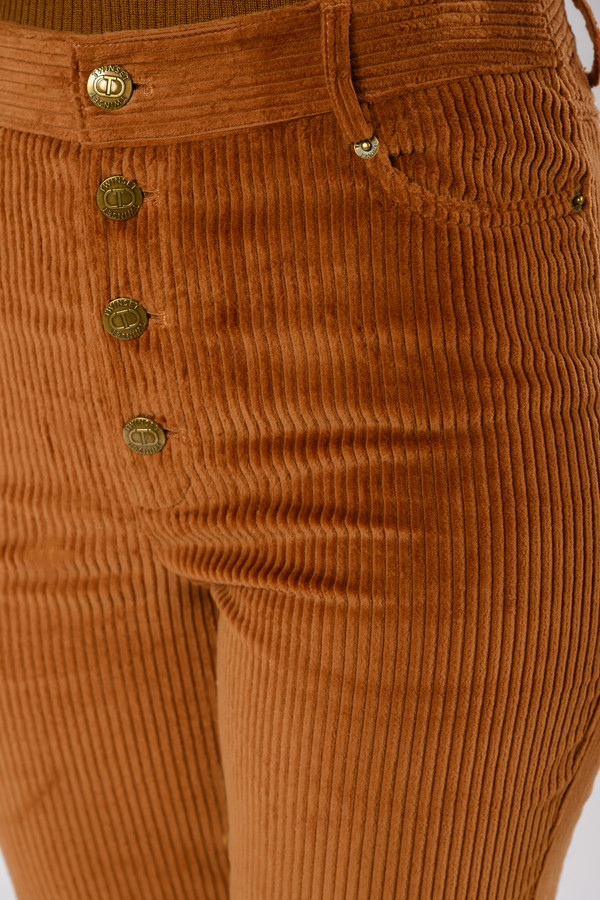 Брюки Twin Set, размер 42, цвет оранжевый - фото 5