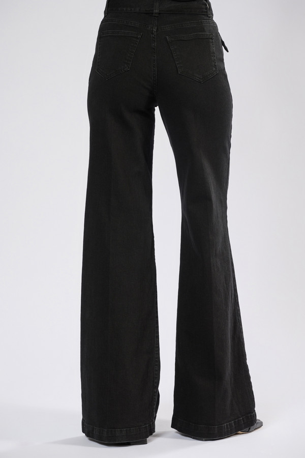 Модные джинсы Twin Set, размер 42-44(L32), цвет чёрный - фото 3