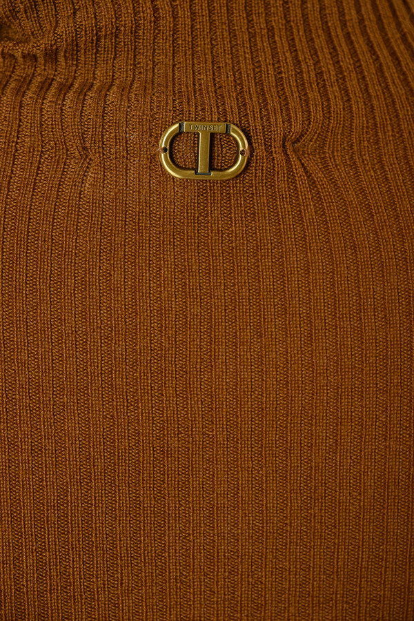 Джемпер Twin Set, размер 48-50, цвет коричневый - фото 4