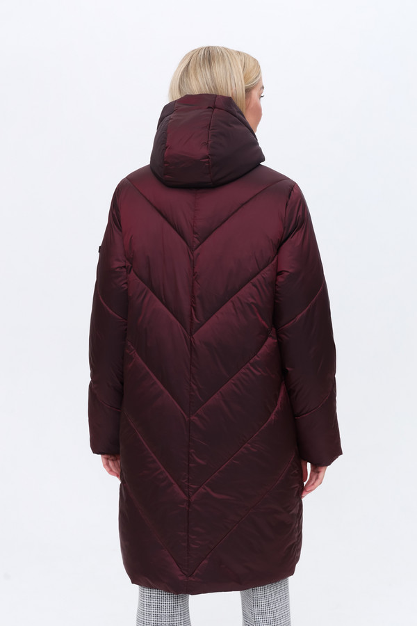 Пальто Olsen, размер 44, цвет бордовый - фото 6